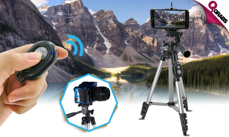 Mobile Phone & Camera Tripod with Remote Control!